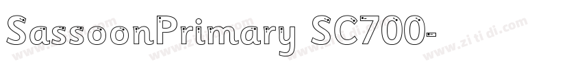 SassoonPrimary SC700字体转换
